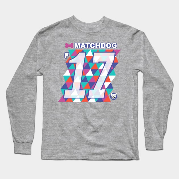 MatchDog SuperBowl Design Long Sleeve T-Shirt by matchdogrescue